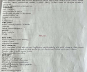 Doda pokazała menu na campie