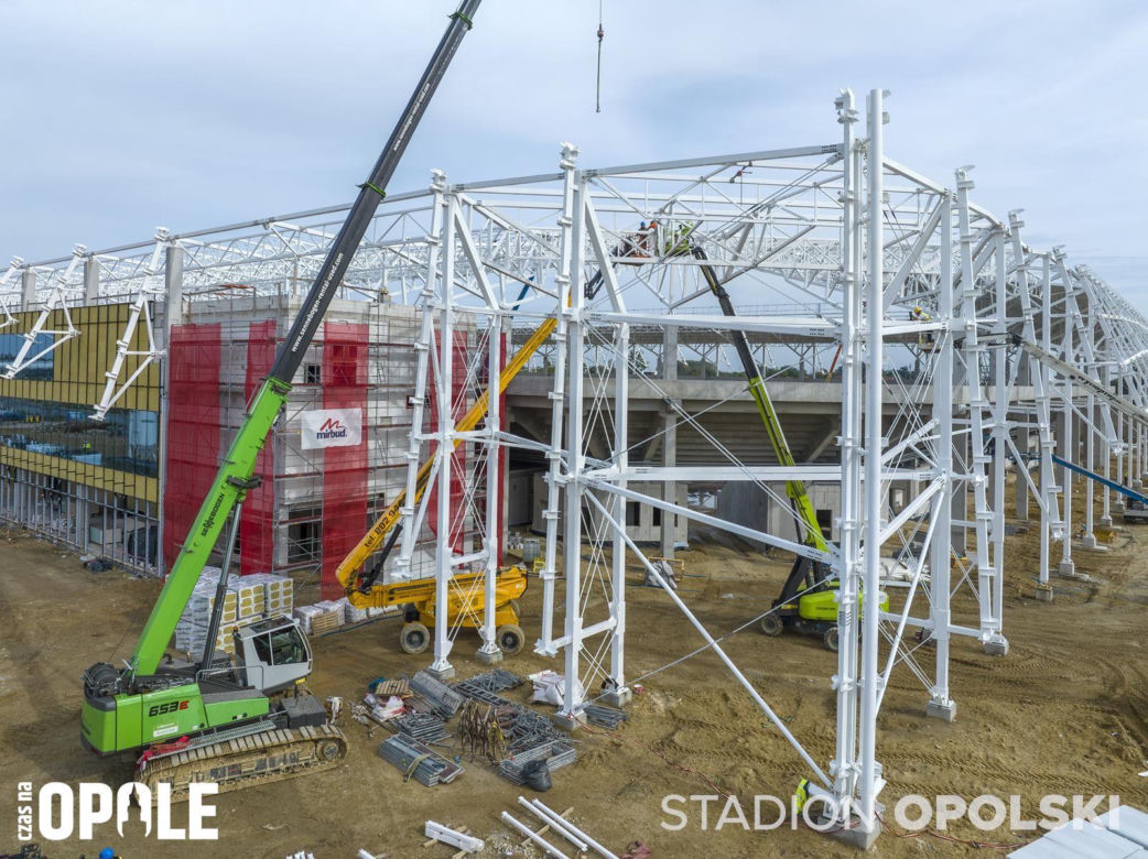 Stadion Opolski w budowie. Najnowsze zdjęcia