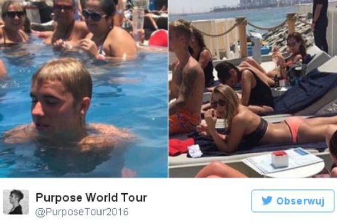 Justin Bieber chce pocałować mężczyznę? Burza w sieci przez filmik z basenu