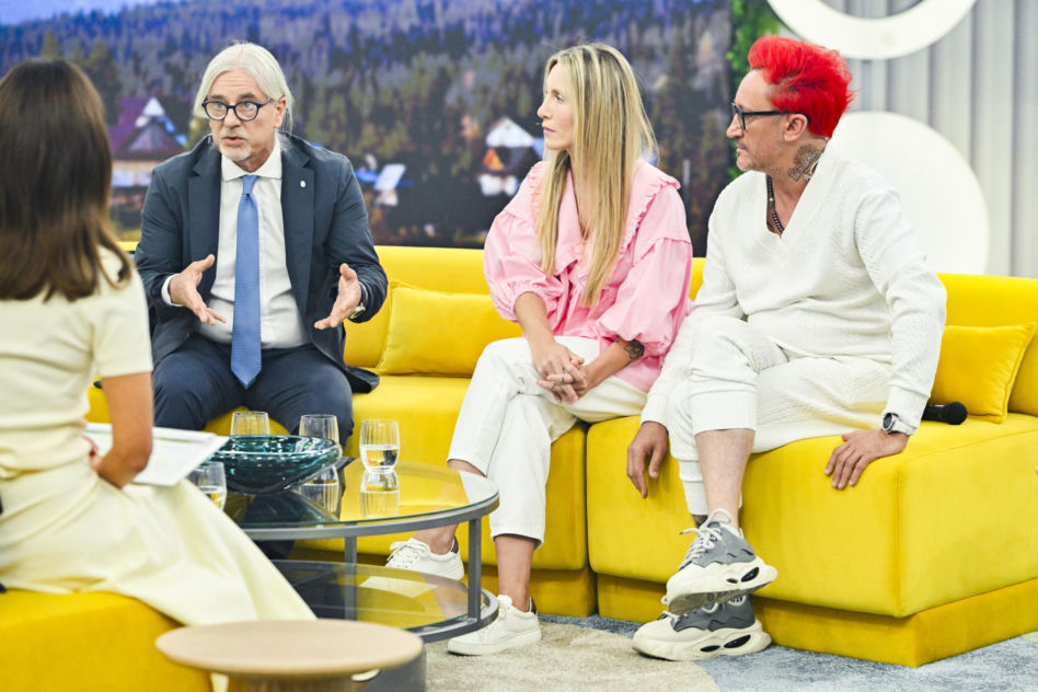 Michał Wiśniewski i Pola Wiśniewska w "Halo, tu Polsat"