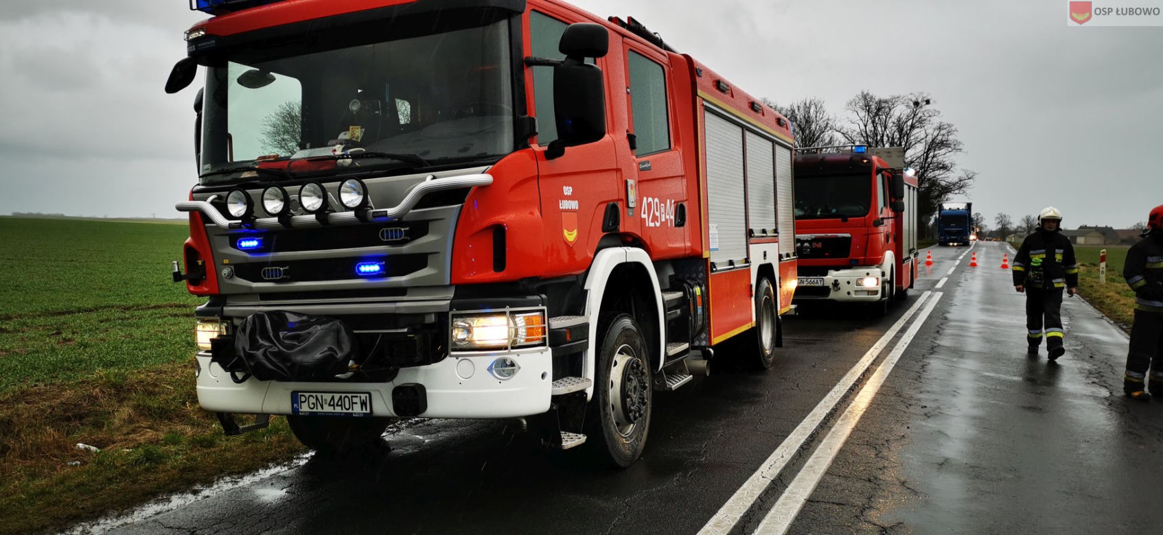 Wypadek na terenie powiatu gnieźnieńskiego