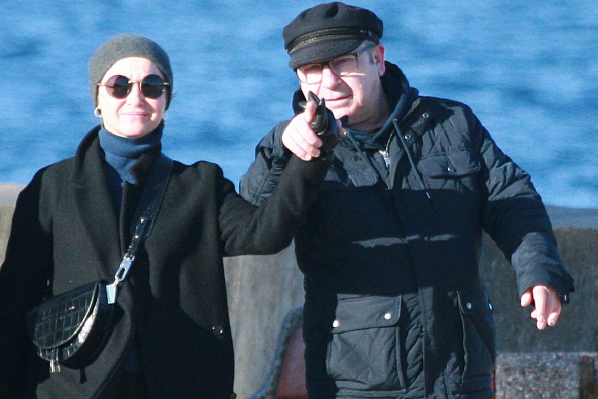 Zbigniew Zamachowski i Gabriela Muskała nad morzem