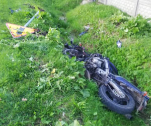 Łomża. Pościg za piratem na motocyklu. Na liczniku miał 200 km/h i 2 promile [ZDJĘCIA]