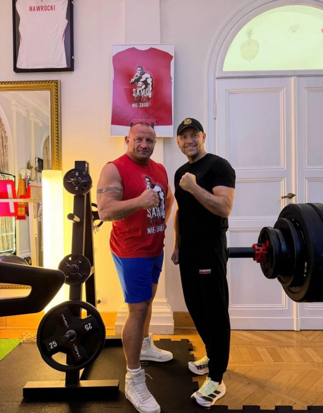 Mariusz Pudzianowski i Karol Nawrocki