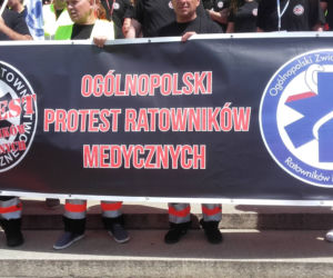 Protest ratowników medycznych we Wrocławiu