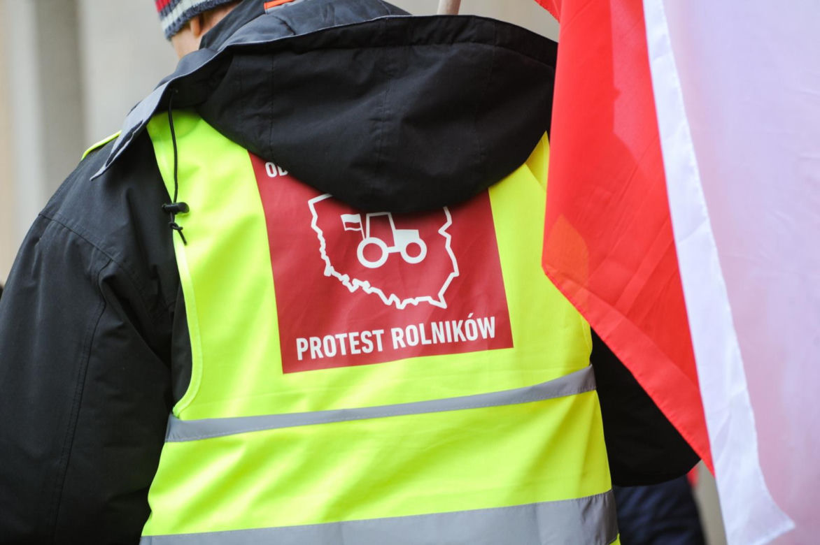   W całym kraju protesty ostrzegawcze rolników. Największy w Elblągu [ZDJĘCIA]