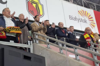 Grzegorz Krychowiak pojawił się na meczu Jagiellonii Białystok