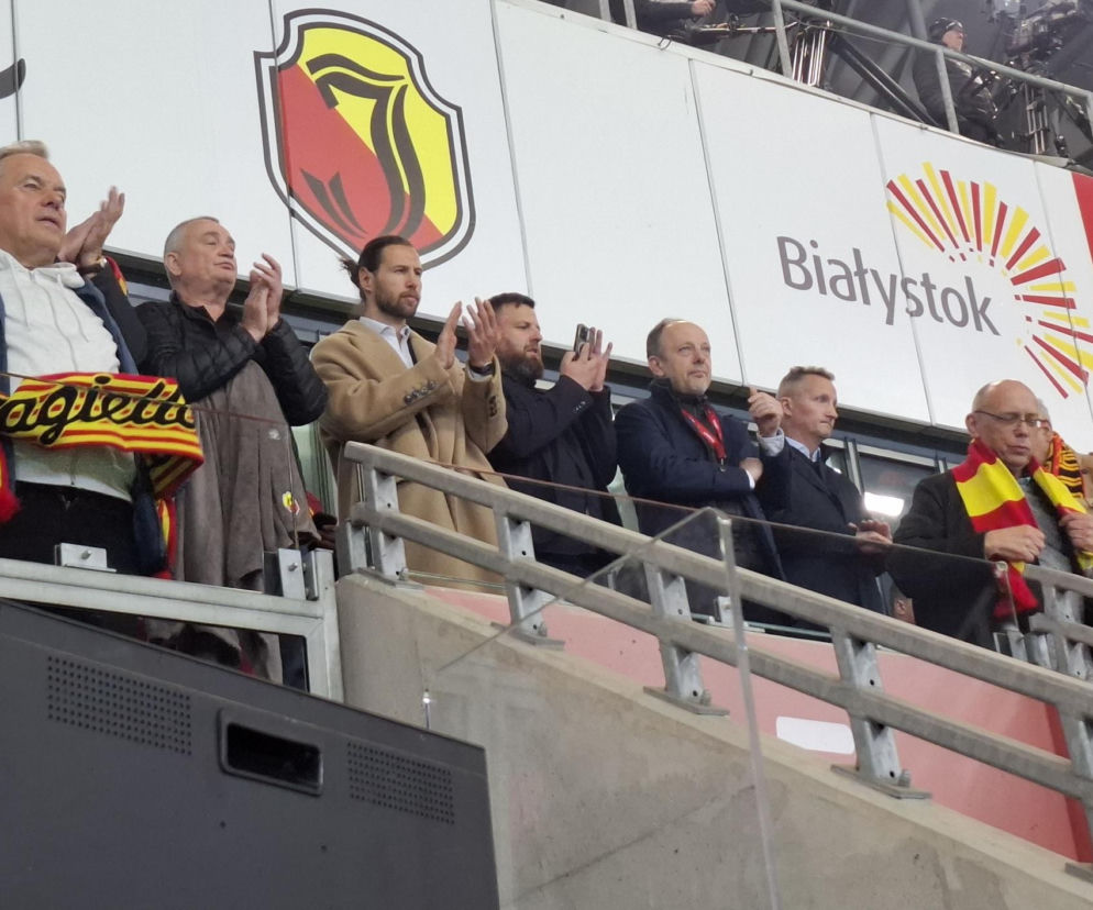 Grzegorz Krychowiak na meczu Jagiellonii Białystok