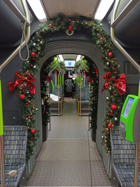 Świąteczny tramwaj wyjechał na olsztyńskie trasy