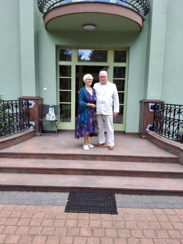 Lech Wałęsa pochwalił się na małżonką
