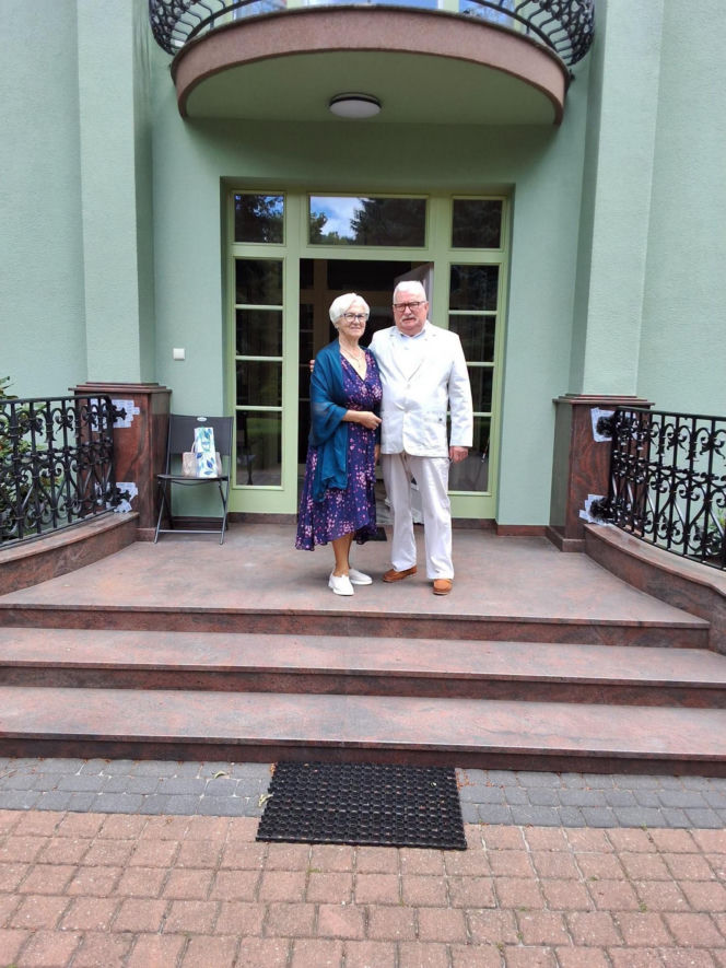 Lech Wałęsa pochwalił się na małżonką