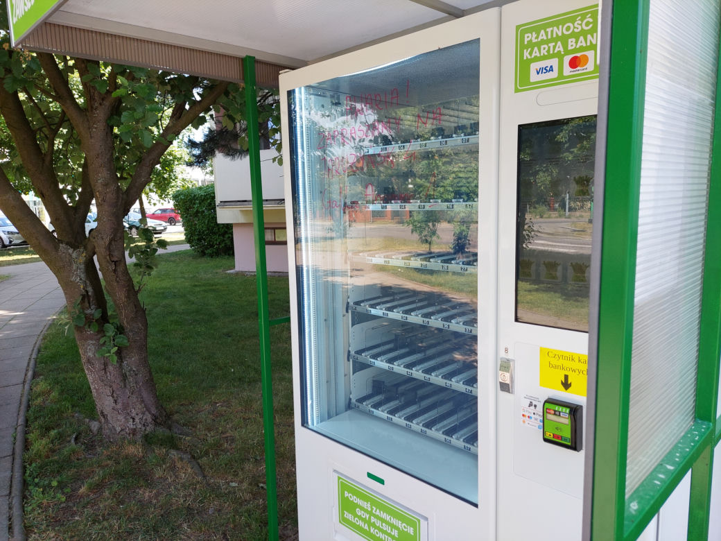 Warzywa prosto z automatu? To możliwe w Fordonie, kiedy akurat nie ma awarii