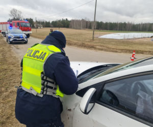 Trzcianne. Wypadek na skrzyżowaniu - 8 marca 2022 r.