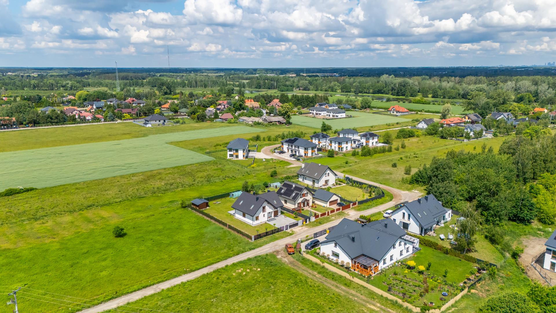 Głosków, gmina Piaseczno. Nowe osiedle deweloperskie