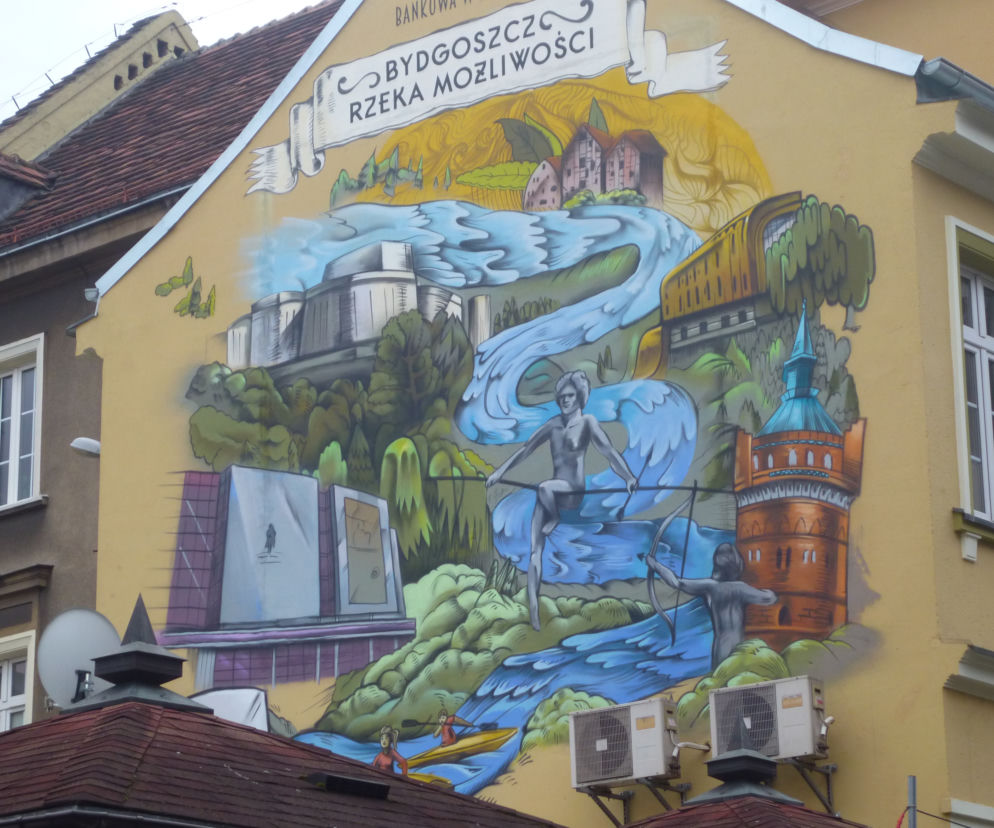 Nowy mural można oglądać na ścianie kamienicy przy Starym Rynku
