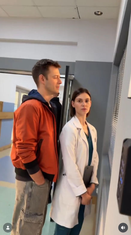 Na dobre i na złe nowy sezon na planie. Mario (Marcin Korcz), Blanka (Pola Gonciarz)