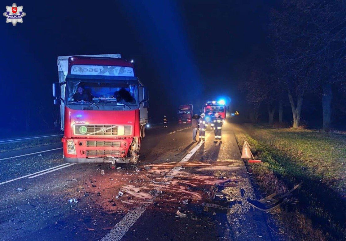 Śmiertelny wypadek na DK 12 w woj. lubelskim