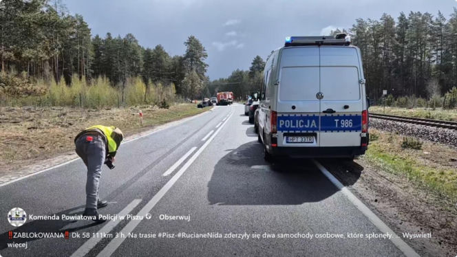 Auta stanęły w ogniu, zginęły dwie osoby. 21-letni kierowca wcześniej uciekał przed policją!