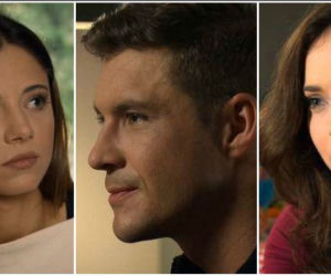 M jak miłość, odcinek 1367, Iza (Adriana Kalska), Marcin (Mikołaj Roznerski), Ania (Maria Pawłowska)