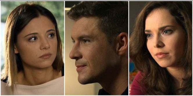 M jak miłość, odcinek 1367, Iza (Adriana Kalska), Marcin (Mikołaj Roznerski), Ania (Maria Pawłowska)