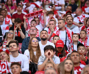Kibice na meczu Polska-Nigeria
