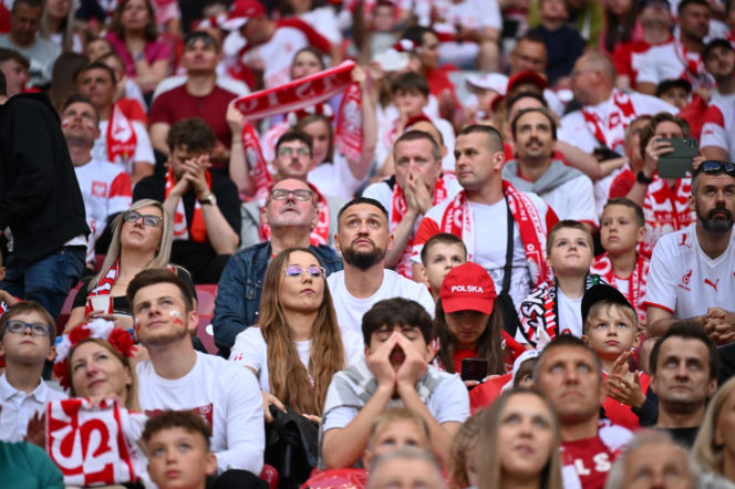 Kibice na meczu Polska-Nigeria