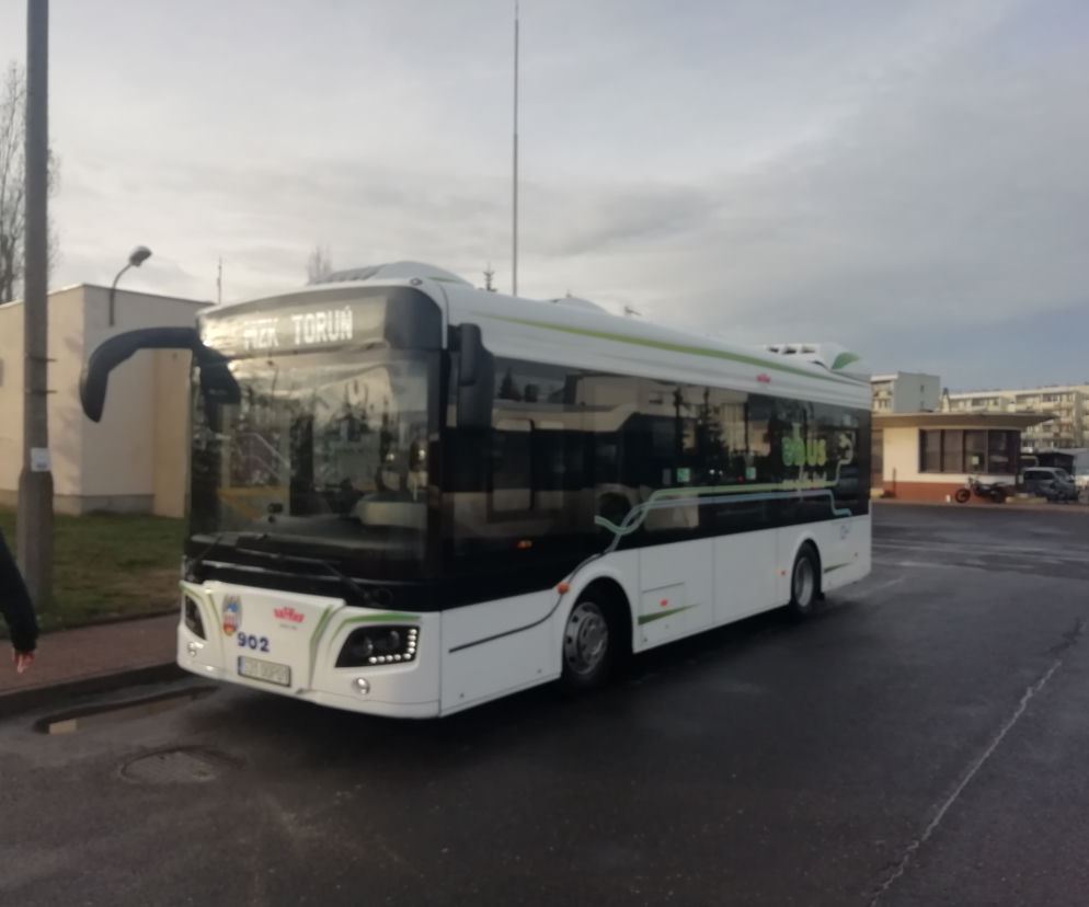 MZK w Toruniu testuje zupełnie nowy autobus! Nowatorskie rozwiązania!