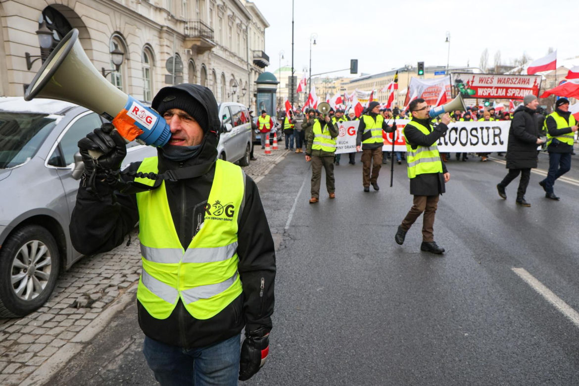 Protest rolników w Warszawie (9.01.2026)