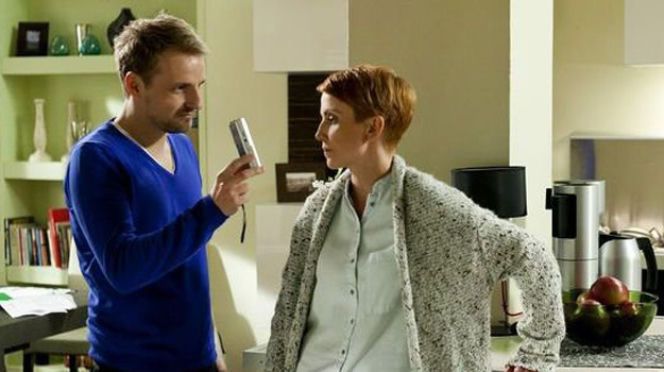 Barwy szczęścia. Arek (Paweł Domagała), Marta Walawska (Katarzyna Zielińska)
