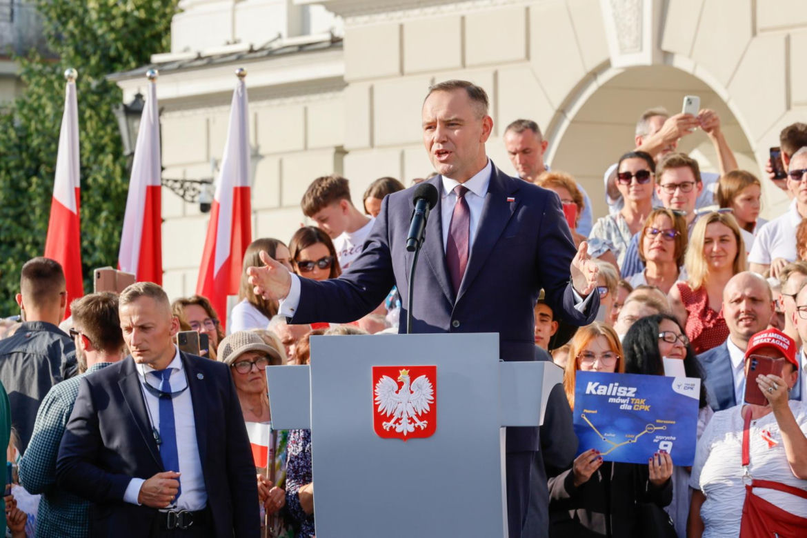 Pierwsza decyzja prezydenta Nawrockiego. W Kaliszu podpisał ustawę o powrocie do "starego" CPK