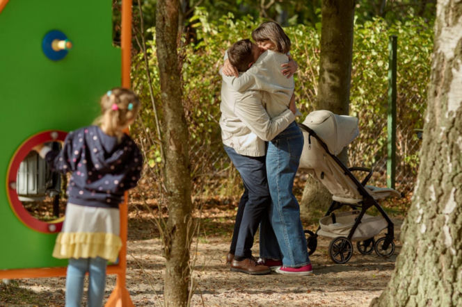 Na Wspólnej odc. 4133. Brygida (Maja Wolska), Michał (Robert Kudelski)