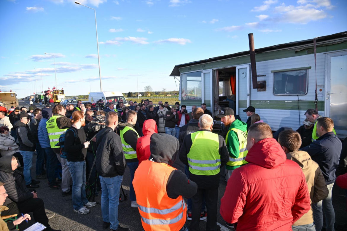 Strajk rolników w Myśliborzu na S3