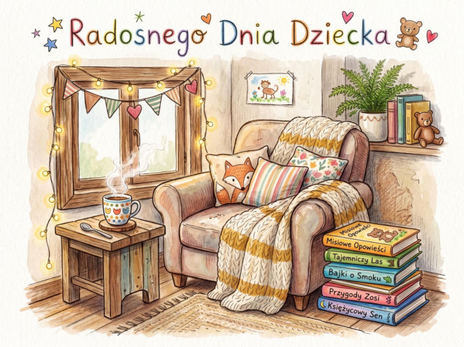 Kartka na Dzień Dziecka dorosłego dziecka