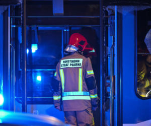 Zderzenie tramwajów na ul. Bieńczyckiej w Krakowie