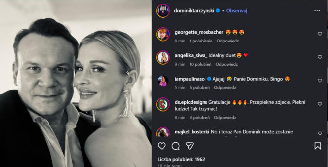 Dominik Tarczyński i Joanna Krupa