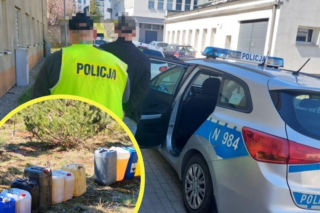 Ukradł prawie 1000 litrów paliwa z koparek na S6! Przyłapany na miejscu udawał wędkarza