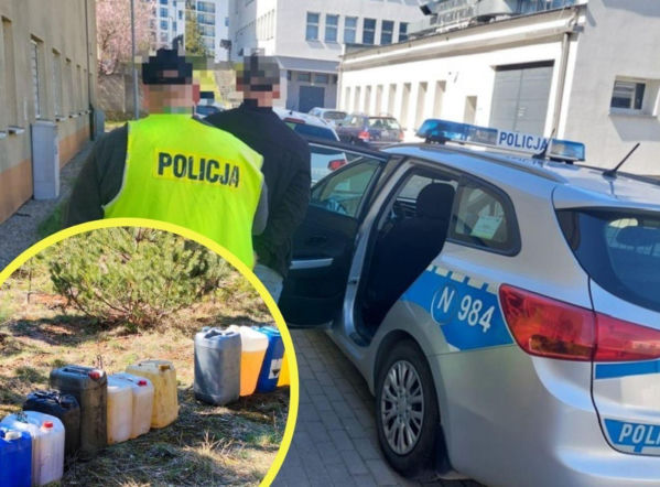 Ukradł prawie 1000 litrów paliwa z koparek na S6! Przyłapany na miejscu udawał wędkarza