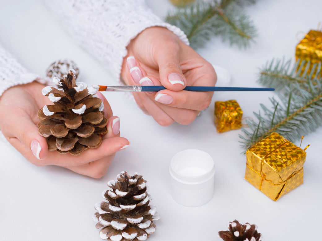 Świąteczny manicure