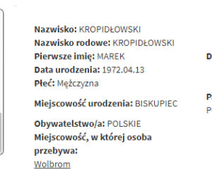 KROPIDŁOWSKI MAREK