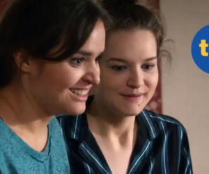 Na Wspólnej, odcinek 3011: Agata (Aleksandra Radwan), Kasia (Julisa Chatys)