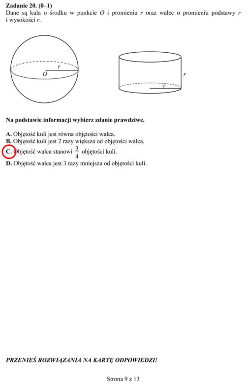 egzamin gimnazjalny 2014 matematyka