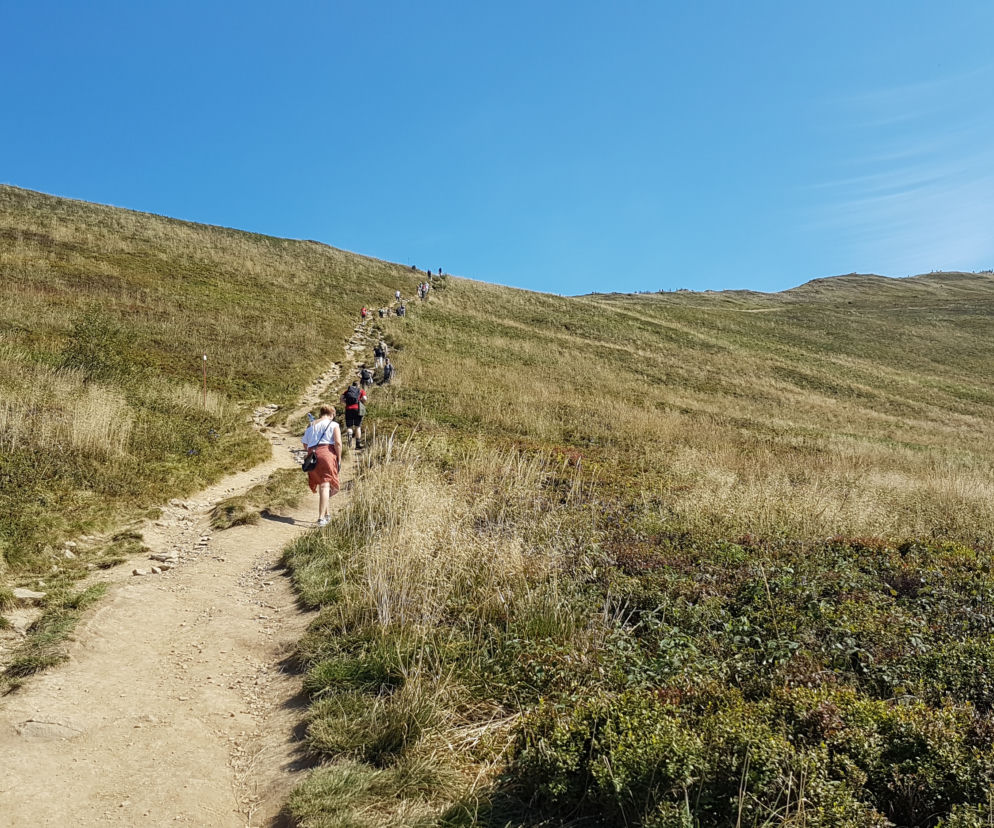 Bieszczady. Trudne warunki na szlakach. Po opadach deszczu jest ślisko 