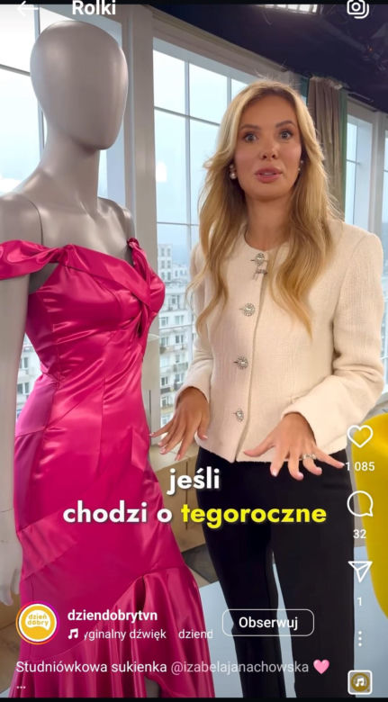 Izabela Janachowska pokazała swoją sukienkę ze studniówki