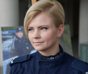 Policjantki pełniące służbę w KWP Białystok