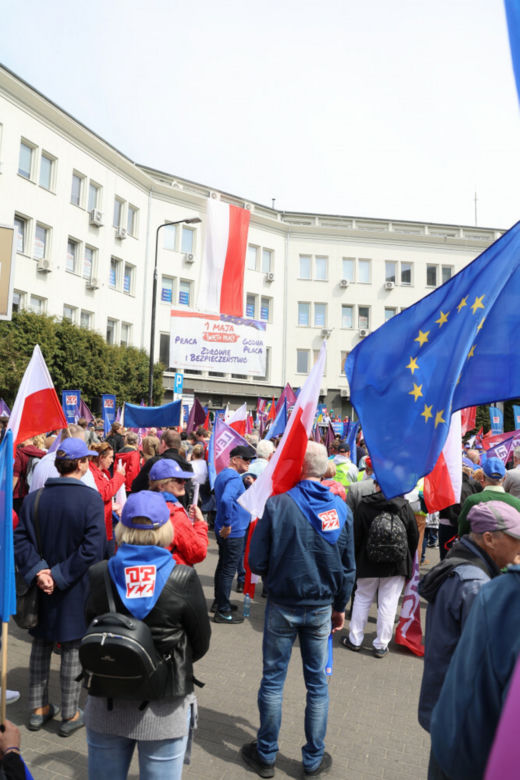 Pochód pierwszomajowy w Warszawie
