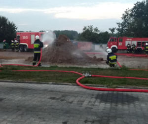 Pożar w zakładzie utylizacji odpadów pochodzenia zwierzęcego
