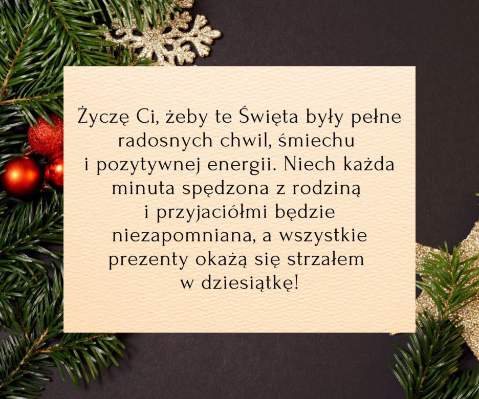 Krótkie życzenia bożonarodzeniowe 2025 - zabawne śmieszne i z dystansem