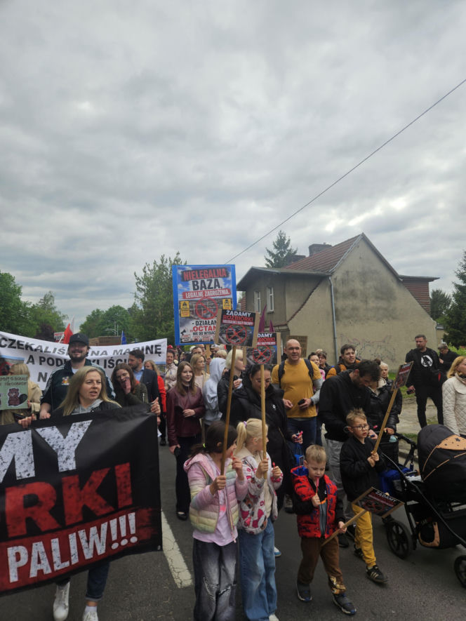 Protest w Szczecinie Podjuchach