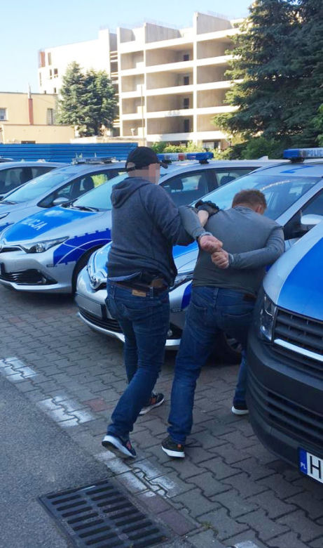 Policjanci złapali złodzieja klocków