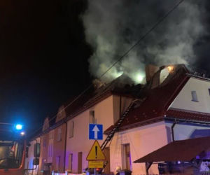 Pożar budynku wielorodzinnego przy ul. Sportowej w Tarnowie